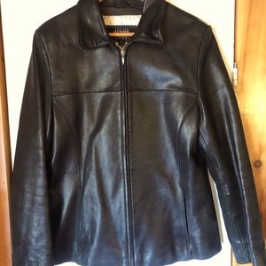 Black Lined Leather Jacket